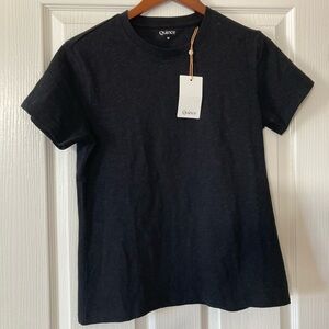 Quince Organic Cotton black top